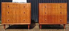 20th Century Herbert E Gibbs pair of chests of drawers 76cm or 30w 41cm or 16d 28½h or 54½ including mirror cat no 816 job 3417 _14.JPG